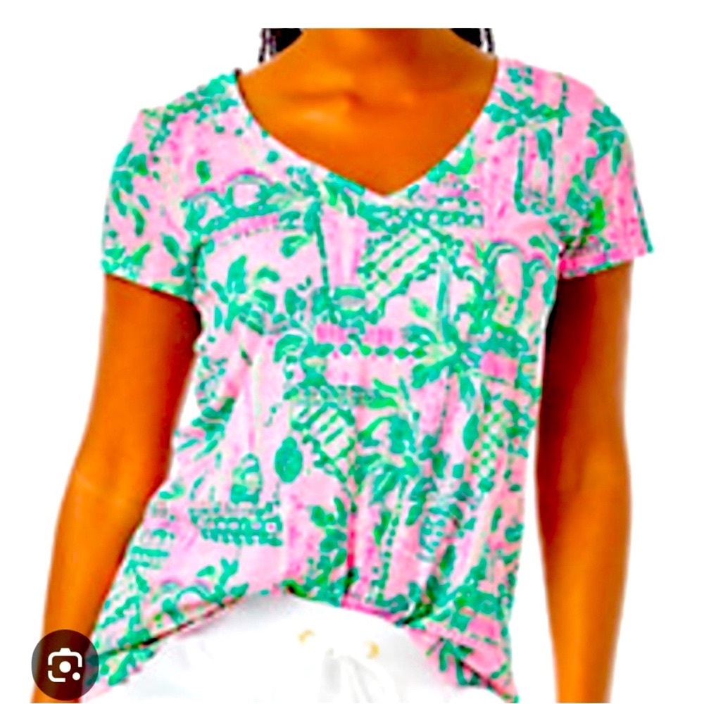 🌺 SOLD - Lilly Pulitzer Etta Scoop Neck Top - Size Large - NWT - Picture 2 of 7
